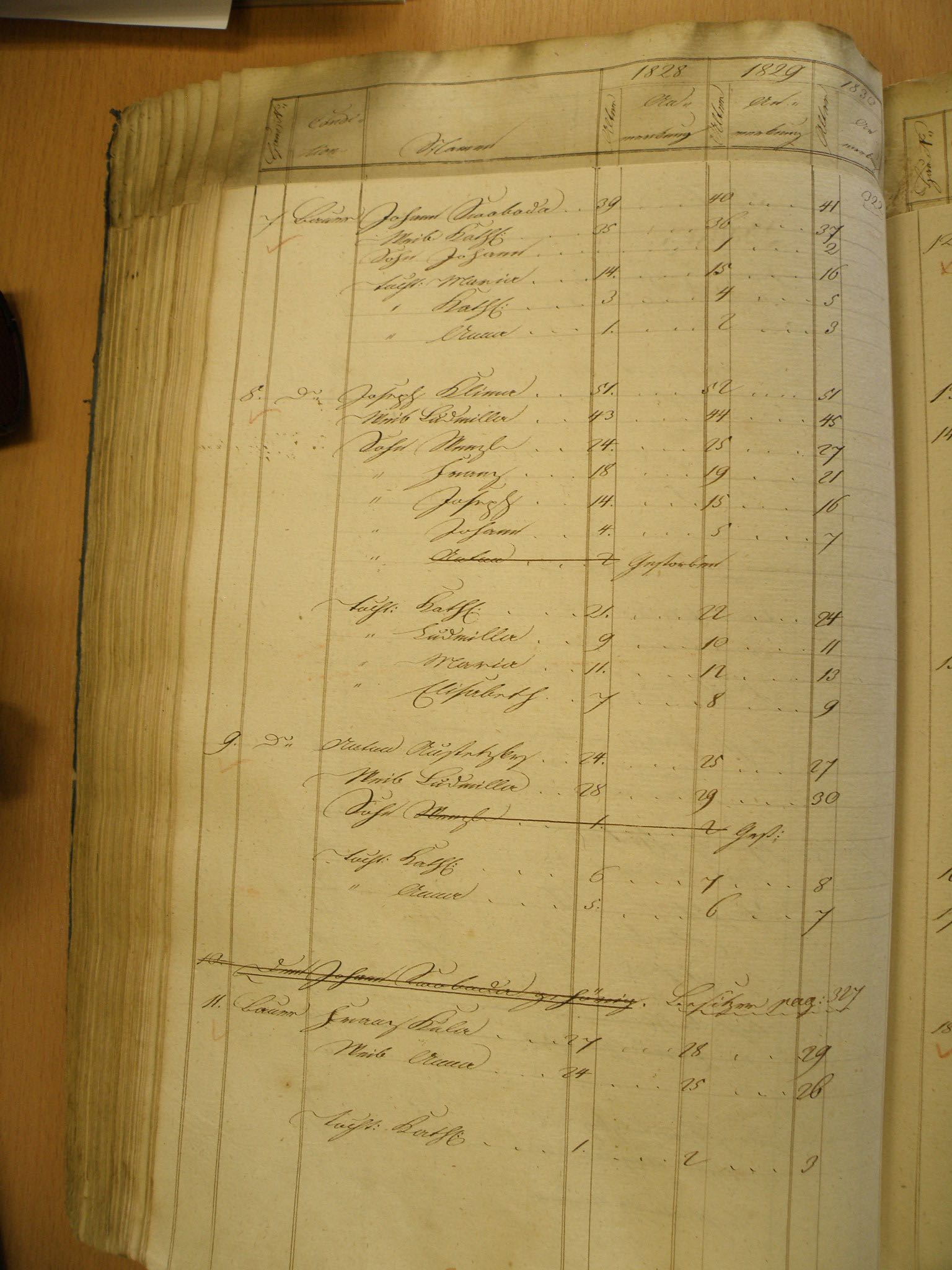 Sčítání lidu 1828 - 1830 /2. strana